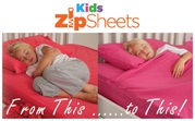 Kids Zip Sheets: Bed Sheets to Keep your Kids Warm & Secure All Night